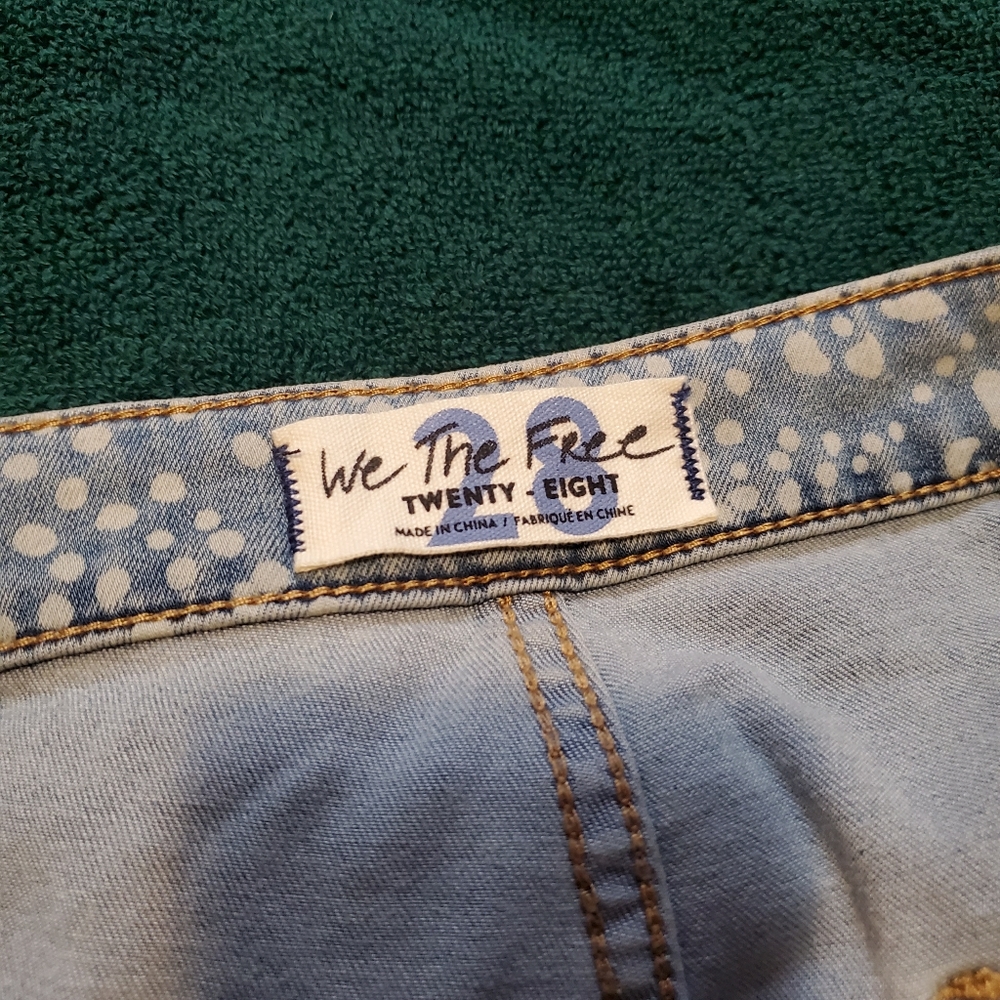 💖Free People / We The Free Pull On Printed Flared Jeans - Picture 12 of 13